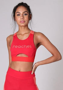 Peaches Sportswear - Fierce Sports Zip Bra - Available in 2 Colors