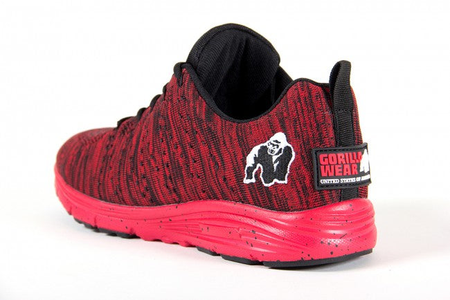 Gorilla Wear - Brooklyn Knitted Sneakers - Red/Black