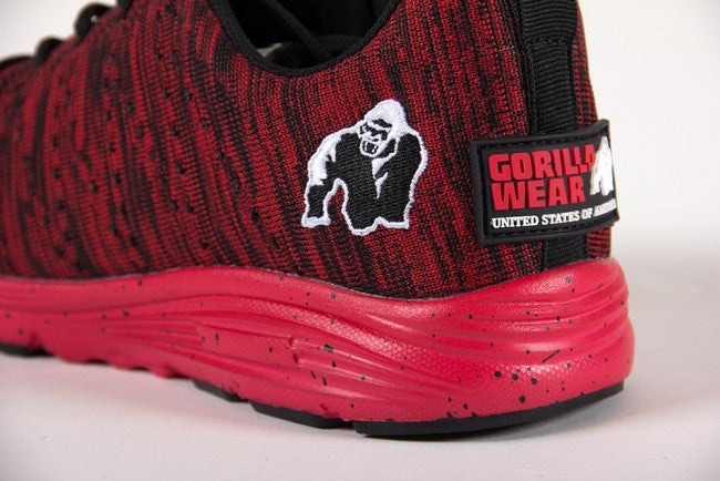 Gorilla Wear - Brooklyn Knitted Sneakers - Red/Black