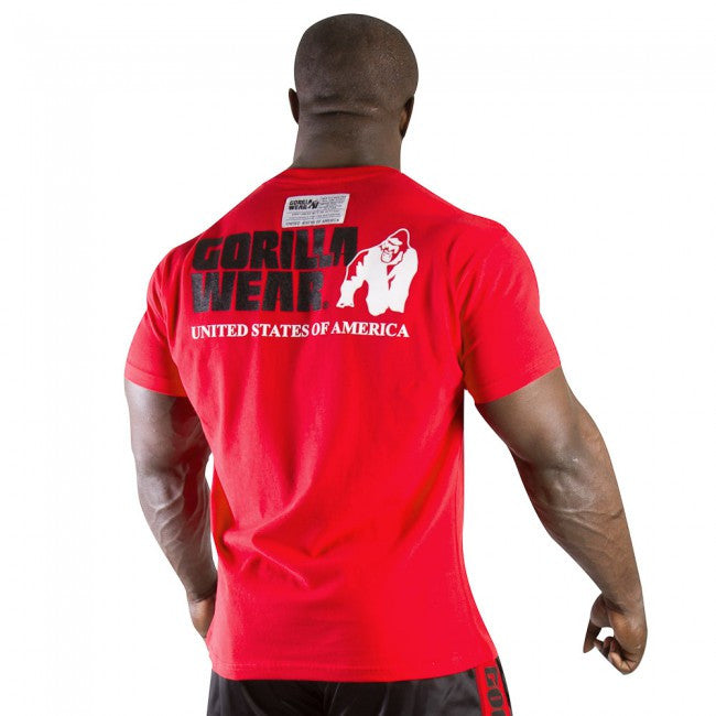 Gorilla Wear - Classic Logo Tee New Style-Red