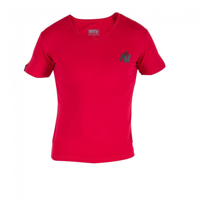 Gorilla Wear - Essential V-Neck T-Shirt - Red