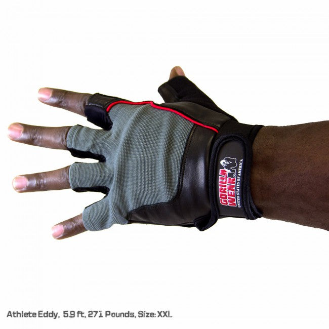 Gorilla Wear - Men's Weight-Training Gloves - Black/Gray