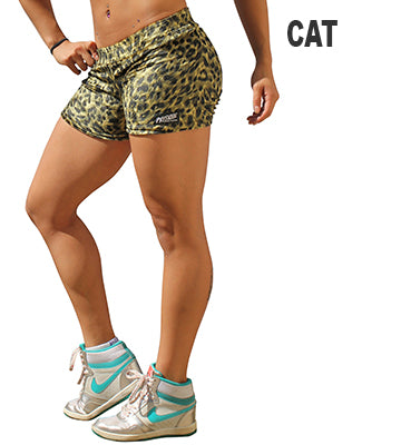 Women's Physique Bodyware - Animal Print Workout Shorts - Big Cat