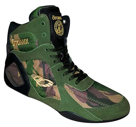 Otomix - Ninja Warrior Weight Lifting Shoes - High Tops - Green Camo