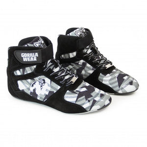 Gorilla Wear - Weight Lifting Shoes - Perry High Tops - Black/Gray Camo
