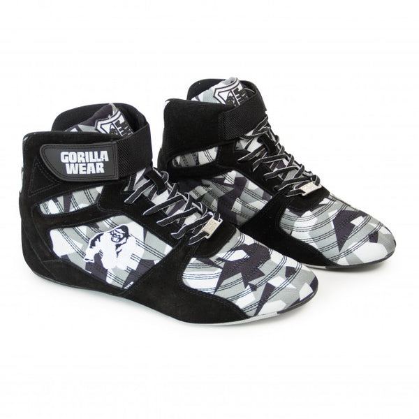 Gorilla Wear - Weight Lifting Shoes - Perry High Tops - Black/Gray