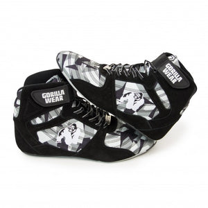 Gorilla Wear - Weight Lifting Shoes - Perry High Tops - Black/Gray Camo